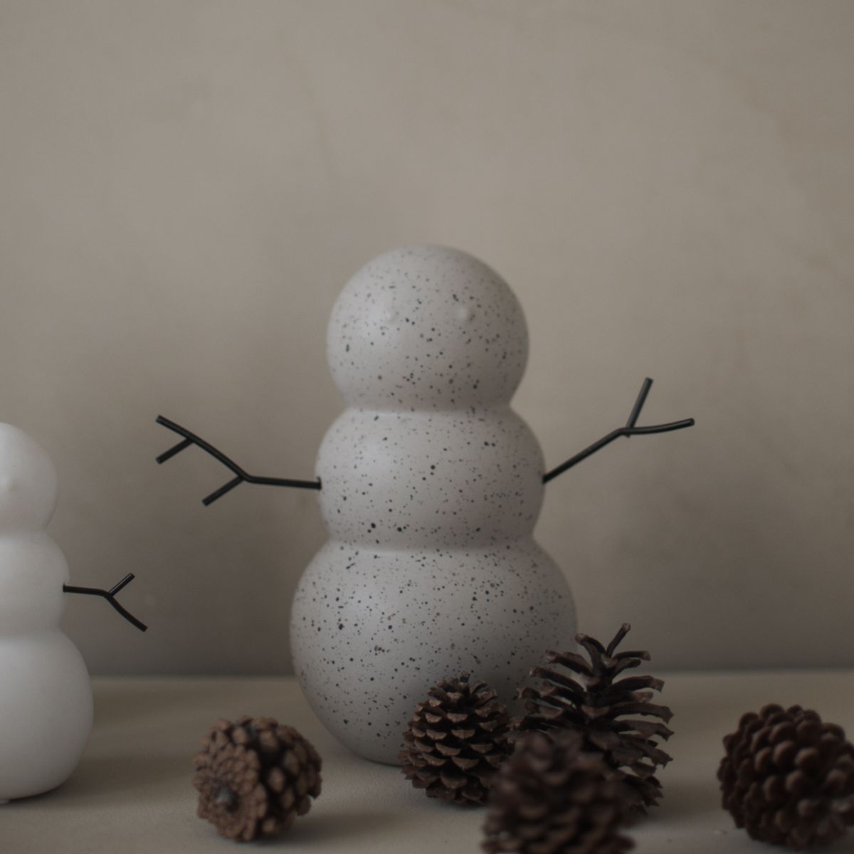 Snowman large, mole dot