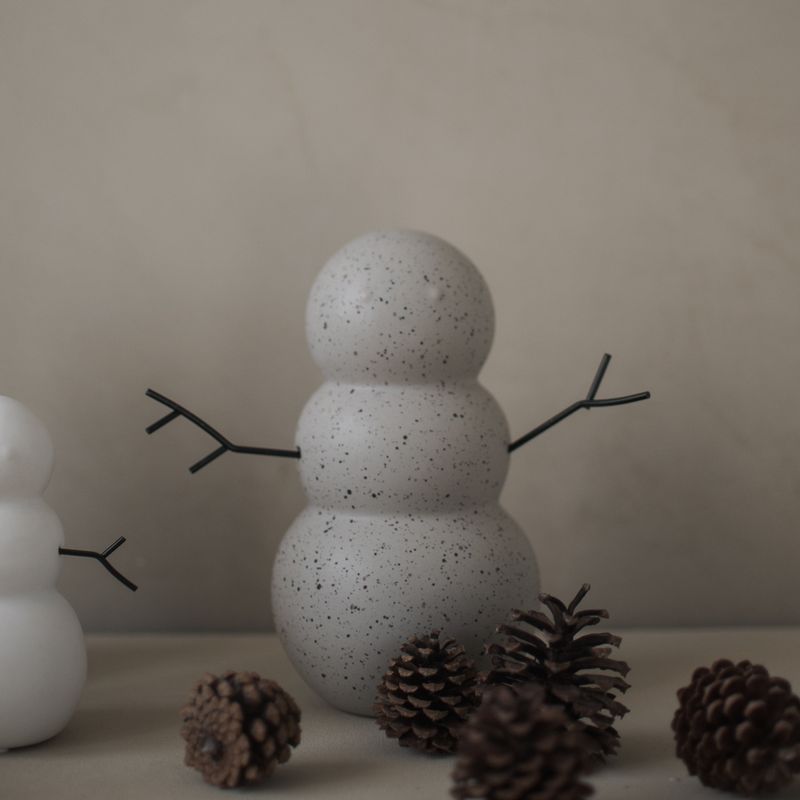 Snowman large, mole dot