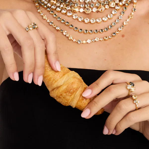 Hovedbilde Stardust ring gold, black golden combo