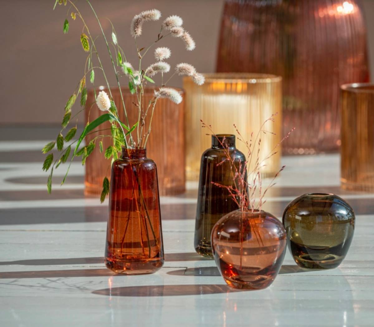 Loke Vase Grønn 6,5x13,5  