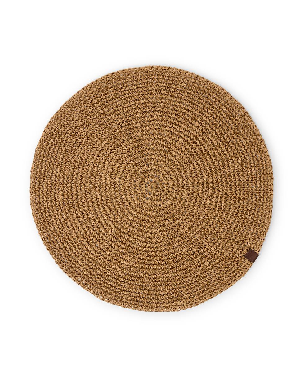Round Recycled Paper Straw Placemat Stas Ringebu