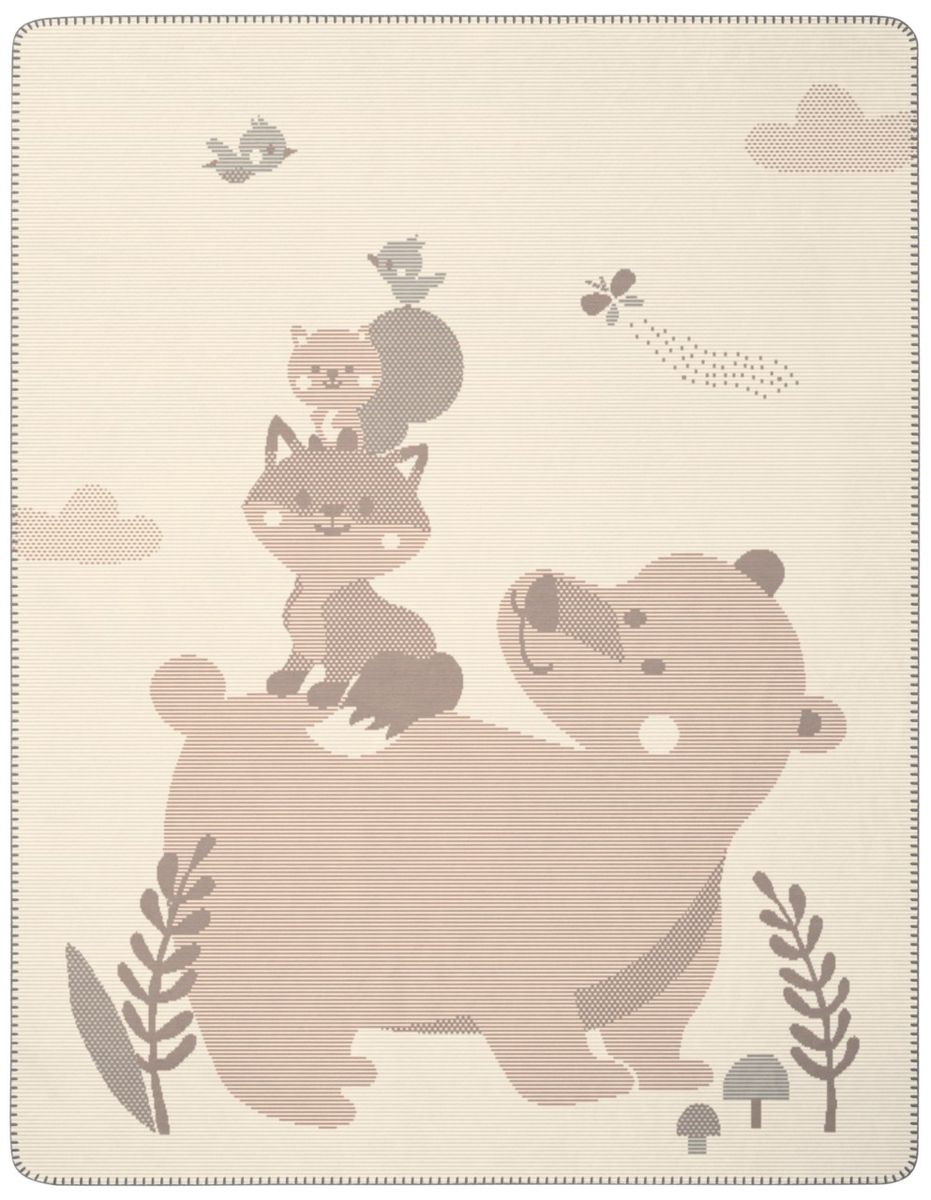 Foxy & Friends pledd 75x100