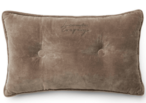 Hovedbilde Buttoned organic cotton pillow, stone