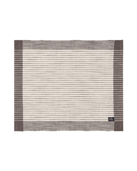 Hovedbilde Striped rib dekkebrikke, dark gray/white