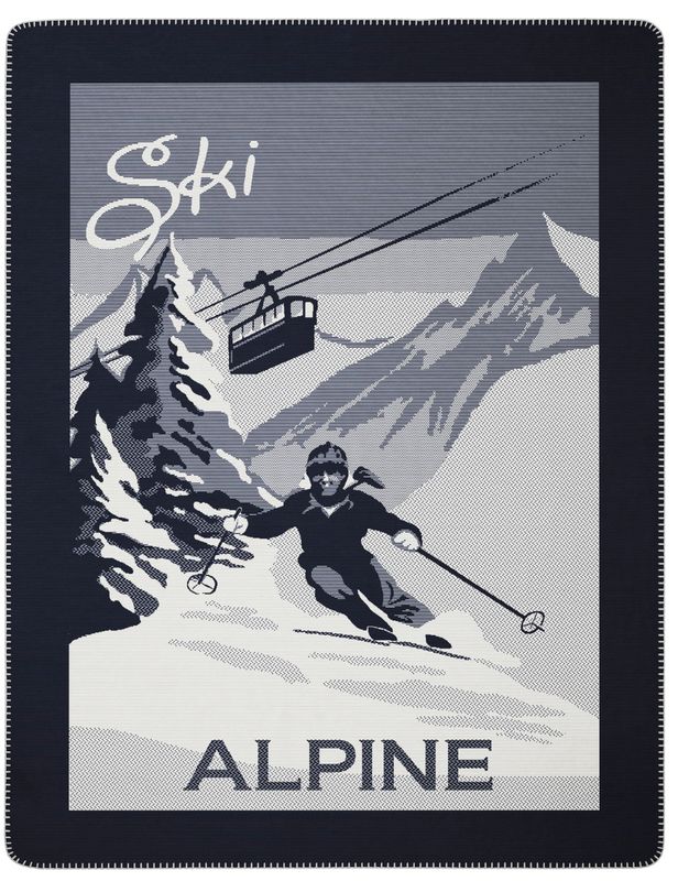 Ski alpine pledd 150x200