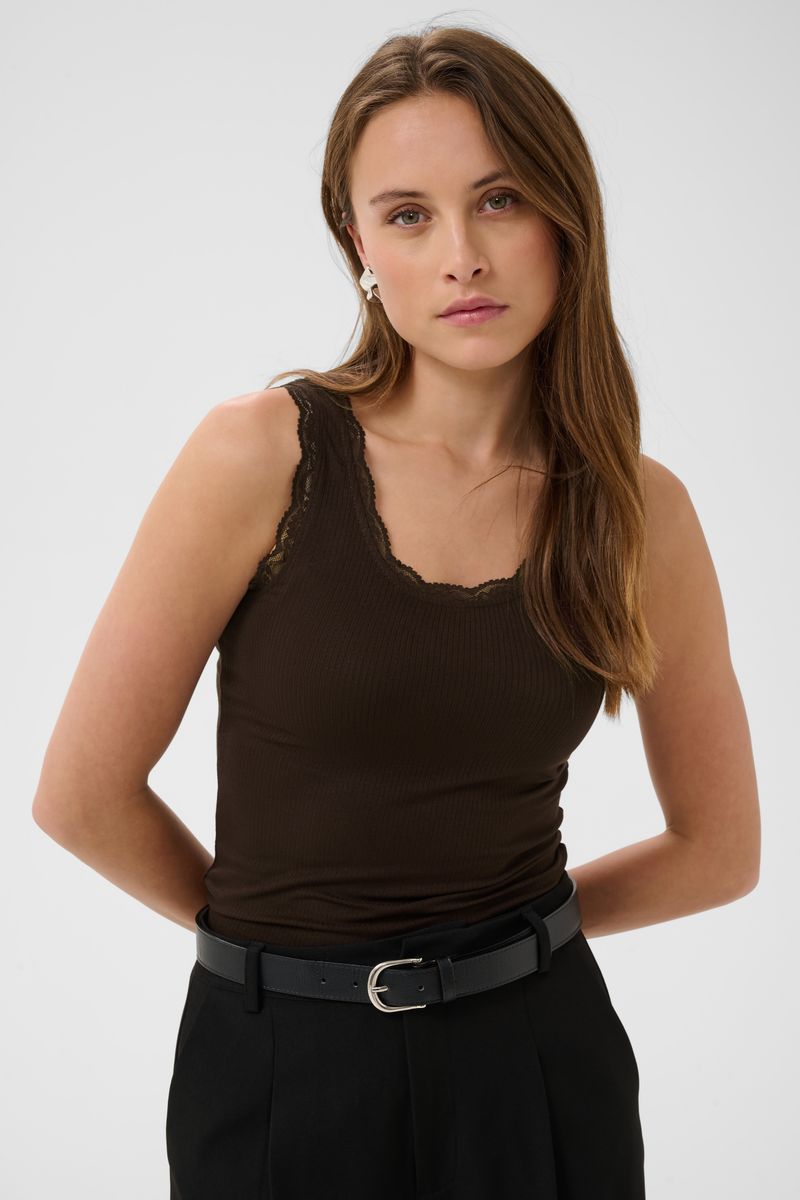 KAomi top, coffee bean