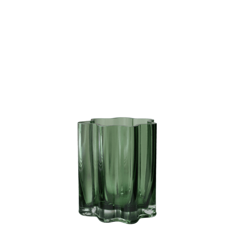 Filter glass candle, green