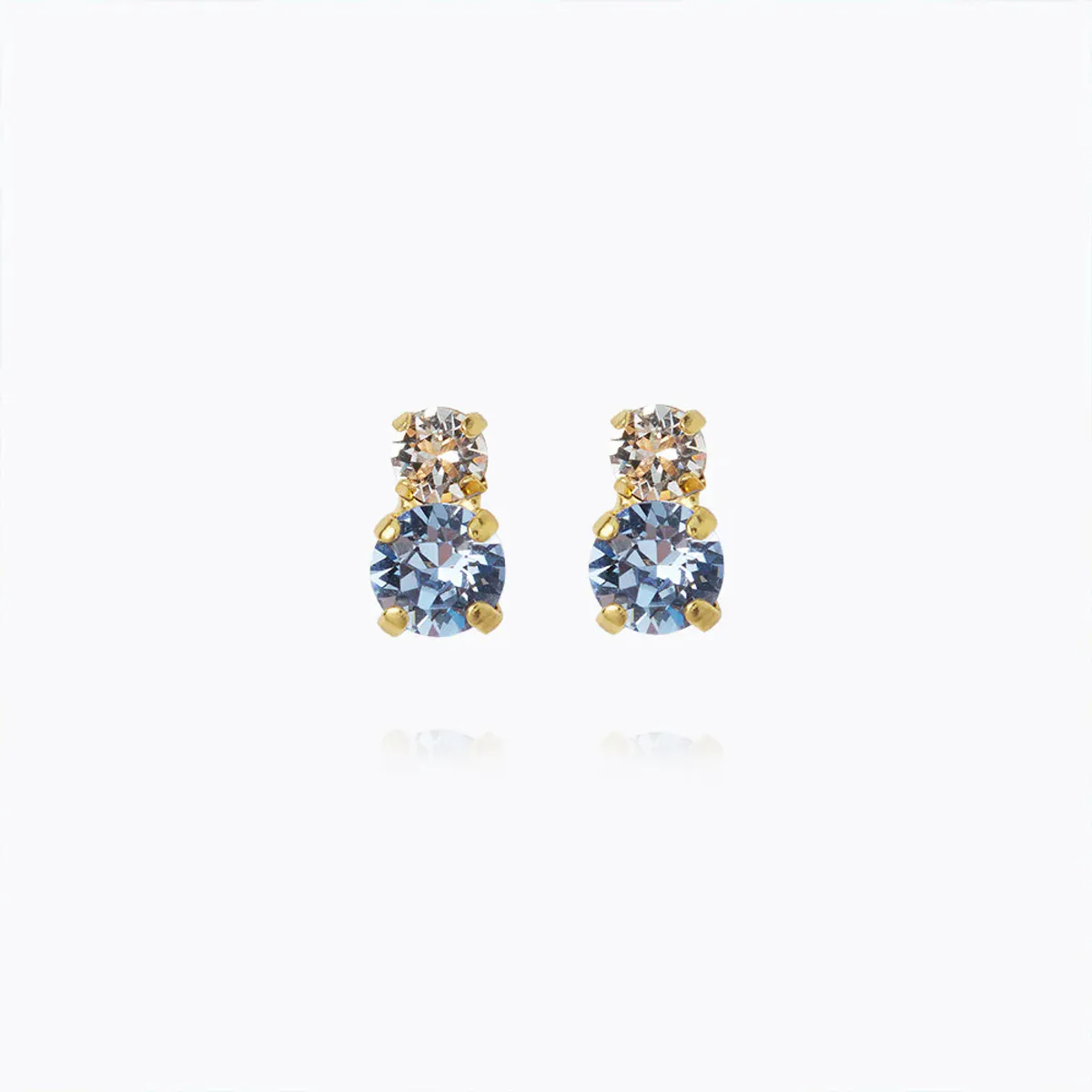 Leah earrings gold, blue combo