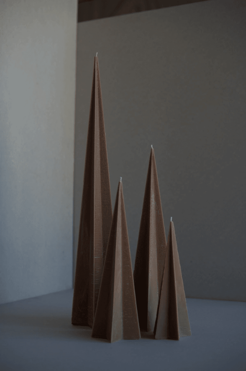 Stjernelys 40 cm, cappuccino