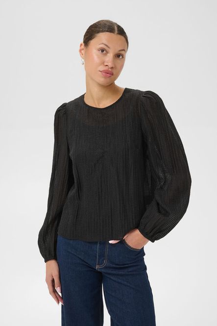 Hovedbilde KArea blouse, black deep
