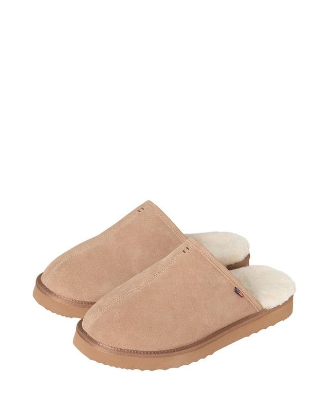Men's suede slippers, brown