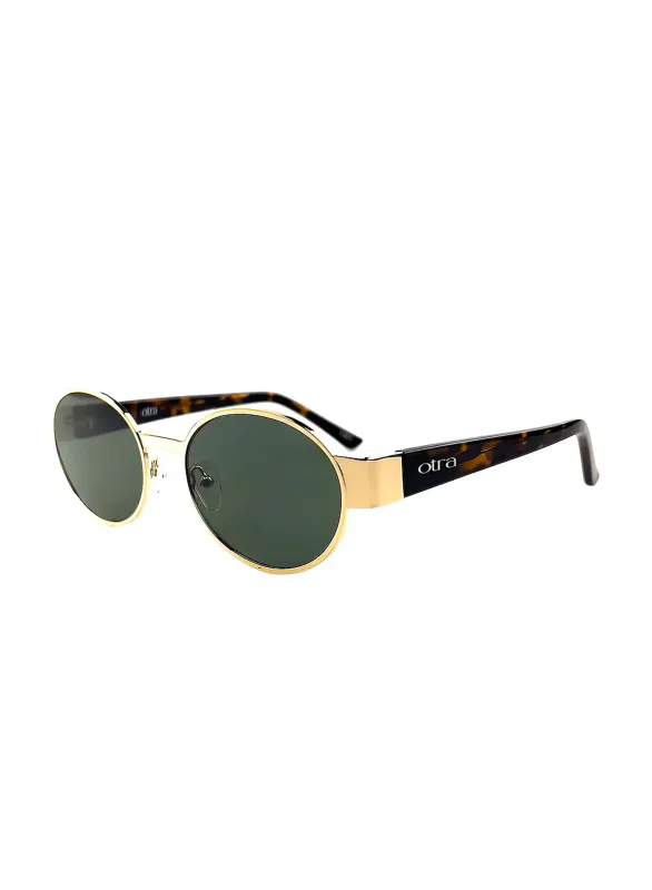 Echo solbriller, gold tort/green