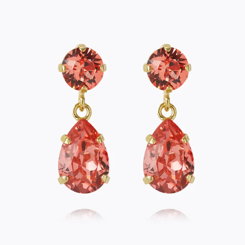 MINI DROP EARRINGS / ROSE PEACH