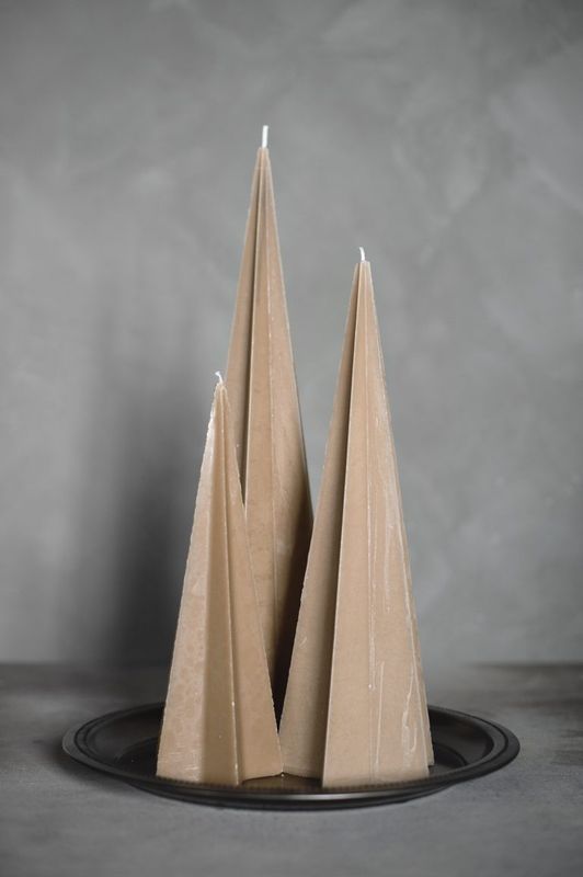 Stjernelys 40 cm, latte