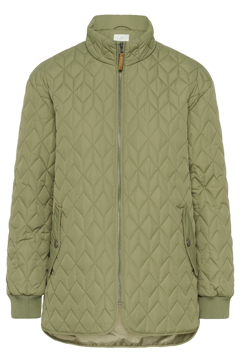 KAleila quilt jacket, dusky green