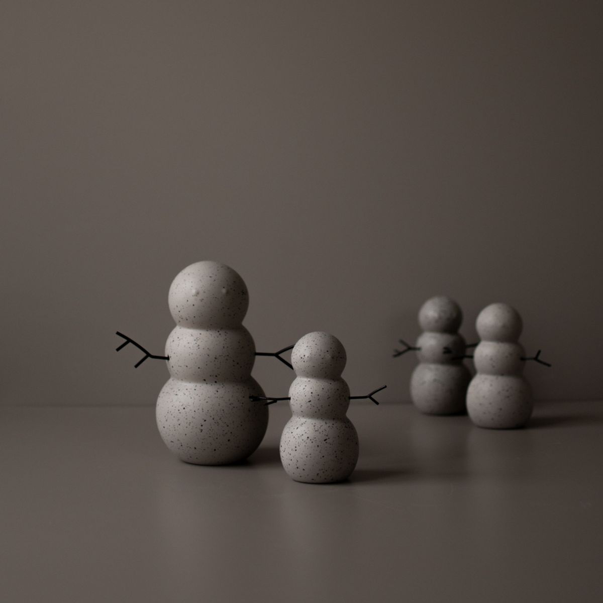 Snowman large, mole dot