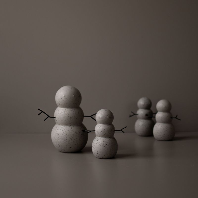 Snowman large, mole dot