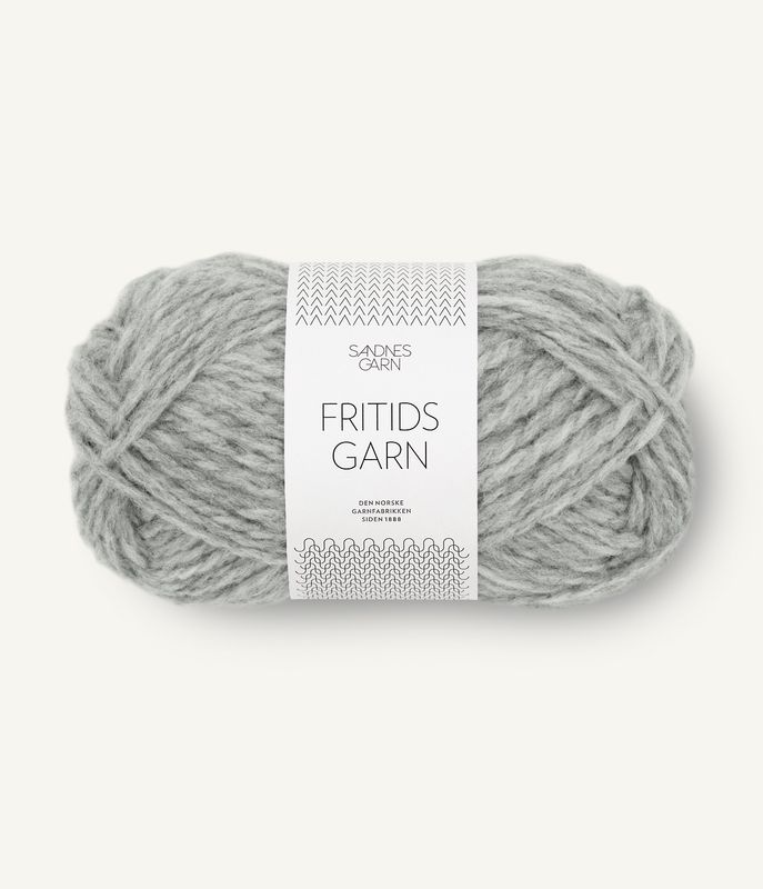 Fritidsgarn, gråmelert 1042